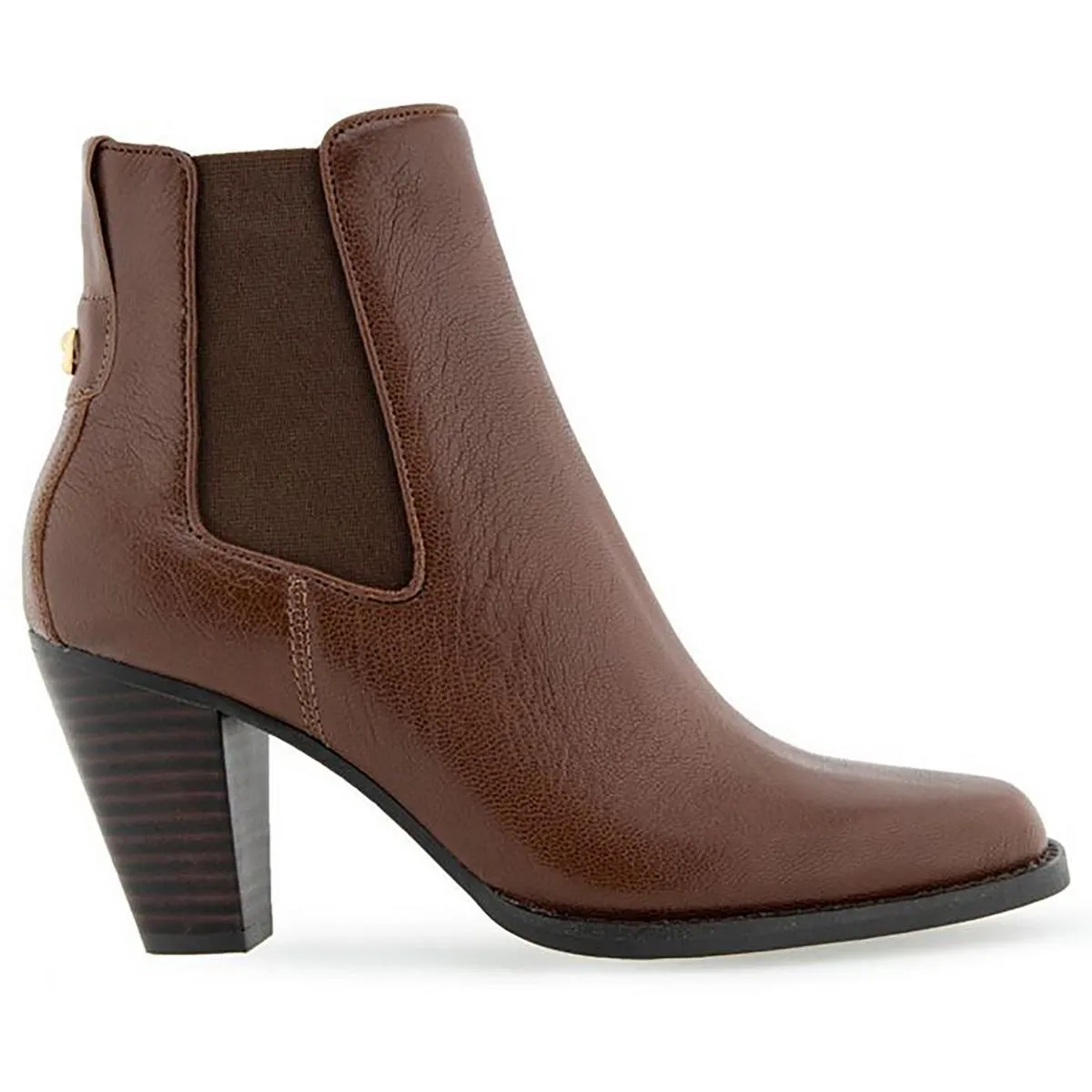 Lido Womens Leather Heels Mid-Calf Boots