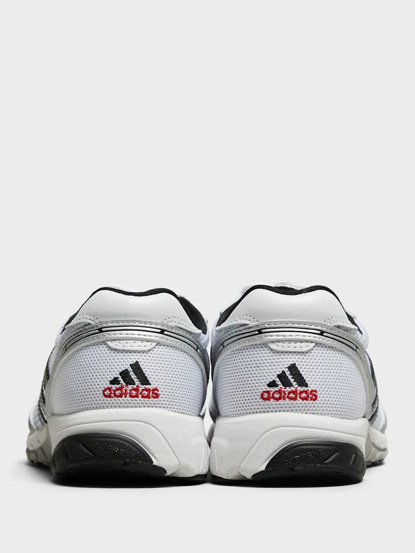 Adizero Adios OG Sneakers in White, Hi-Res Blue and Grey Five Easy Checkout
