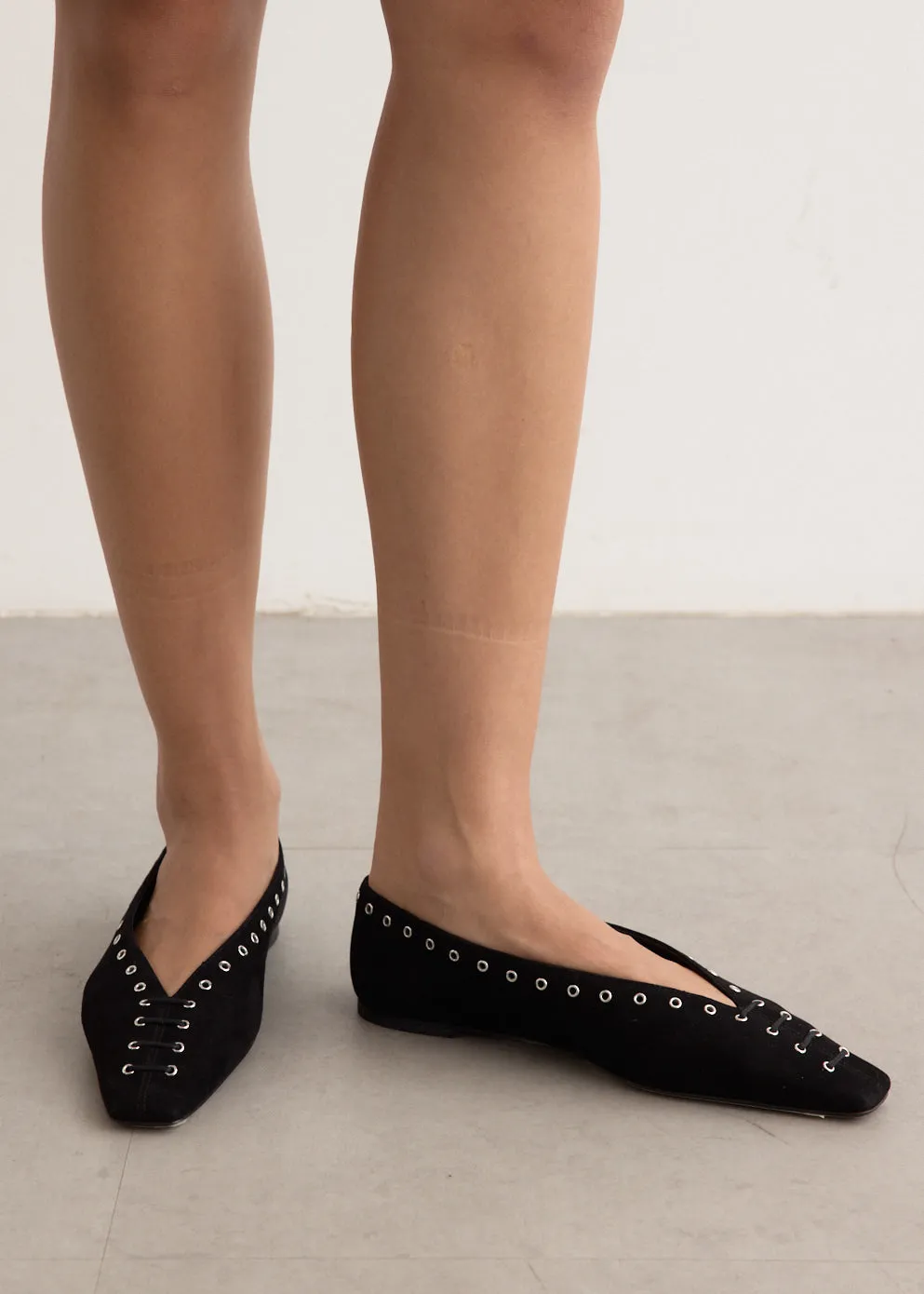 Best For Workouts Suede Lace Up Ballerinas Stylish Yet Functional