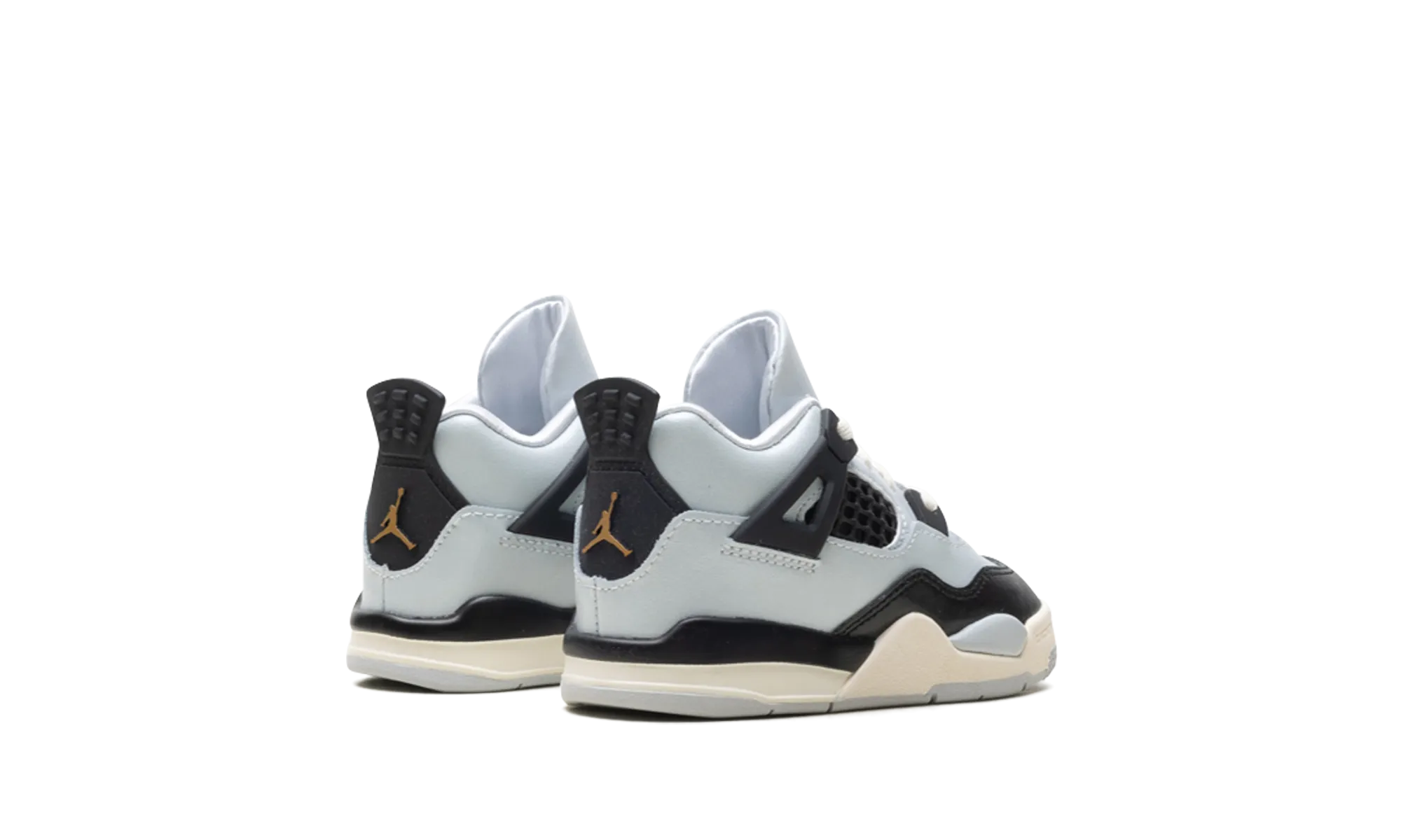 JORDAN 4 RETRO TD "PURE PLATINUM/METALLIC GOLD-BLACK-SAIL" Waterproof & Durable