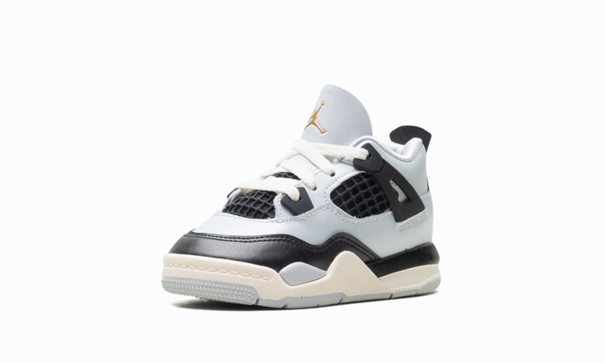 Claim Your Deal, Small But Mighty JORDAN 4 RETRO TD "PURE PLATINUM/METALLIC GOLD-BLACK-SAIL"