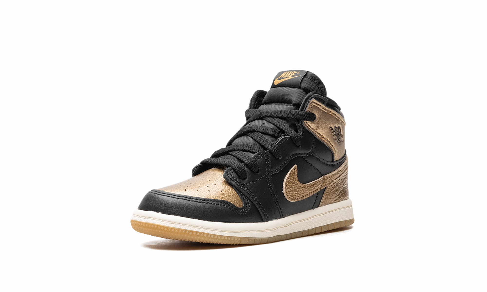 Beige Shoulder Bag With Buckle, Roll Handle Strap, Enjoy Free Shipping Air Jordan 1 TD "Black Metallic Gold"