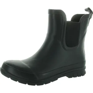 Lily Womens Solid Rubber Rain Boots
