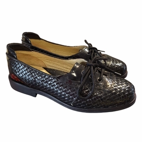 One Click Away Limited-time great deal Aerogreen Black Woven Golf Shoes Size 6 MSP$279 Soft material deal Bold In Every Way
