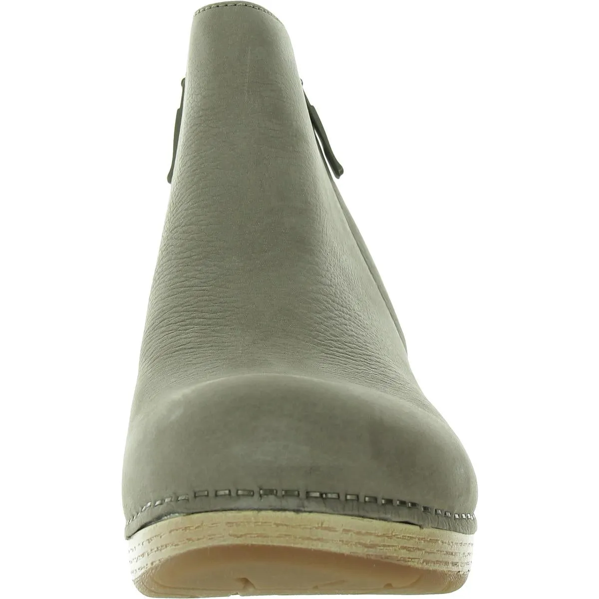Lizanne Milled Nubuck Womens Zipper Leather Ankle Boots
