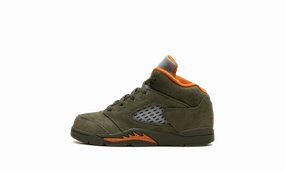 Patent Leather, Cute Local currency off Air Jordan 5 TD "Olive" One of a Kind