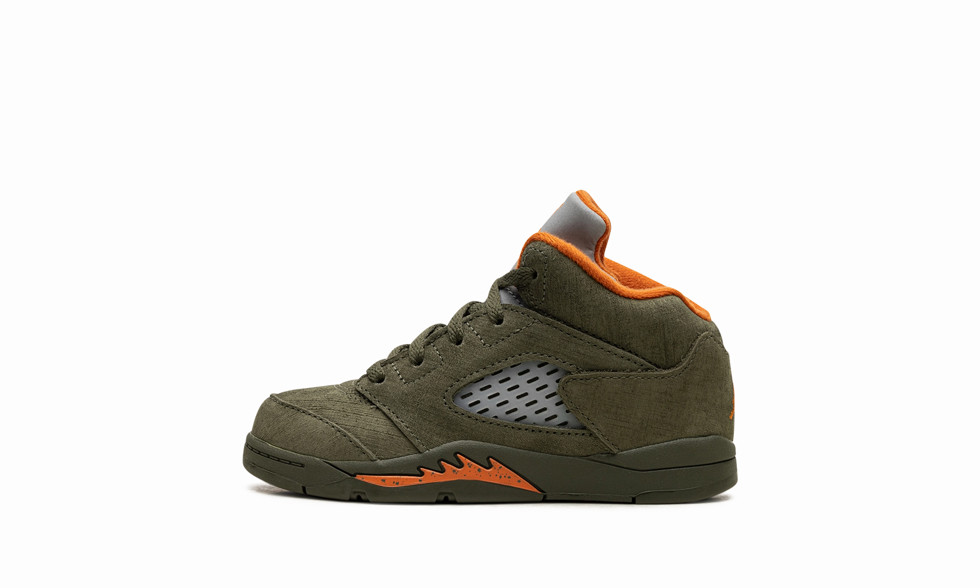 Patent Leather, Cute Local currency off Air Jordan 5 TD "Olive" One of a Kind