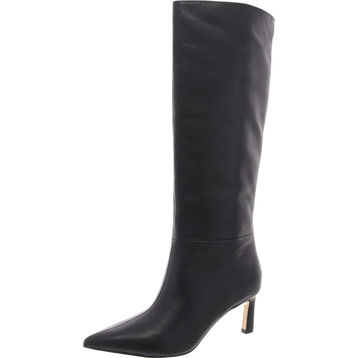 Lorthey Womens Leather Pointed Toe Knee-High Boots