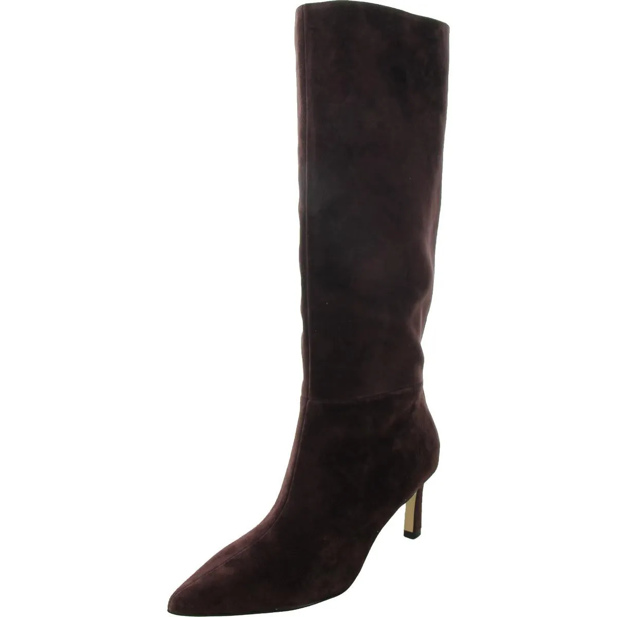 Lorthey Womens Leather Pointed Toe Knee-High Boots