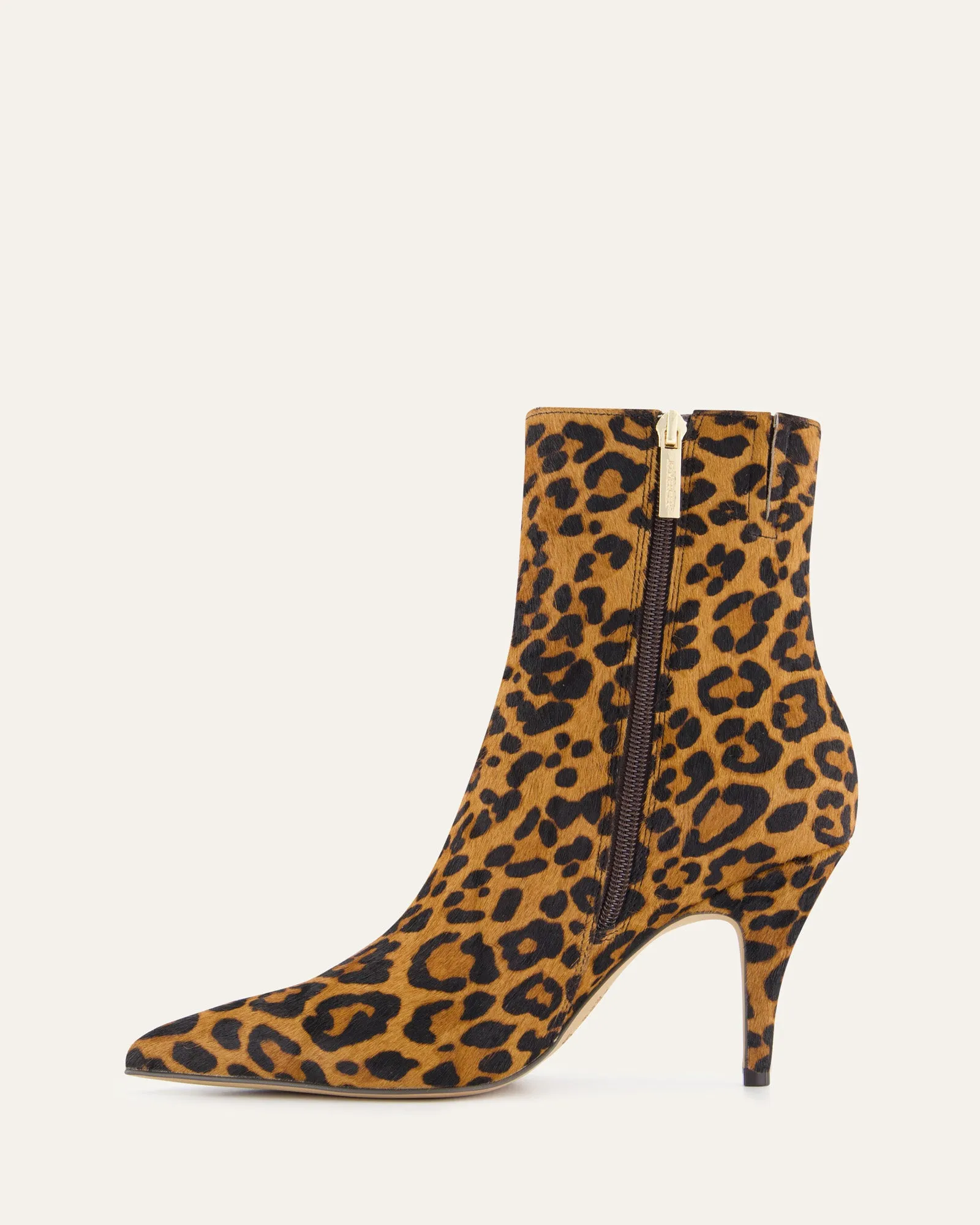 LOTTIE HIGH ANKLE BOOTS LEOPARD PRINT LEATHER