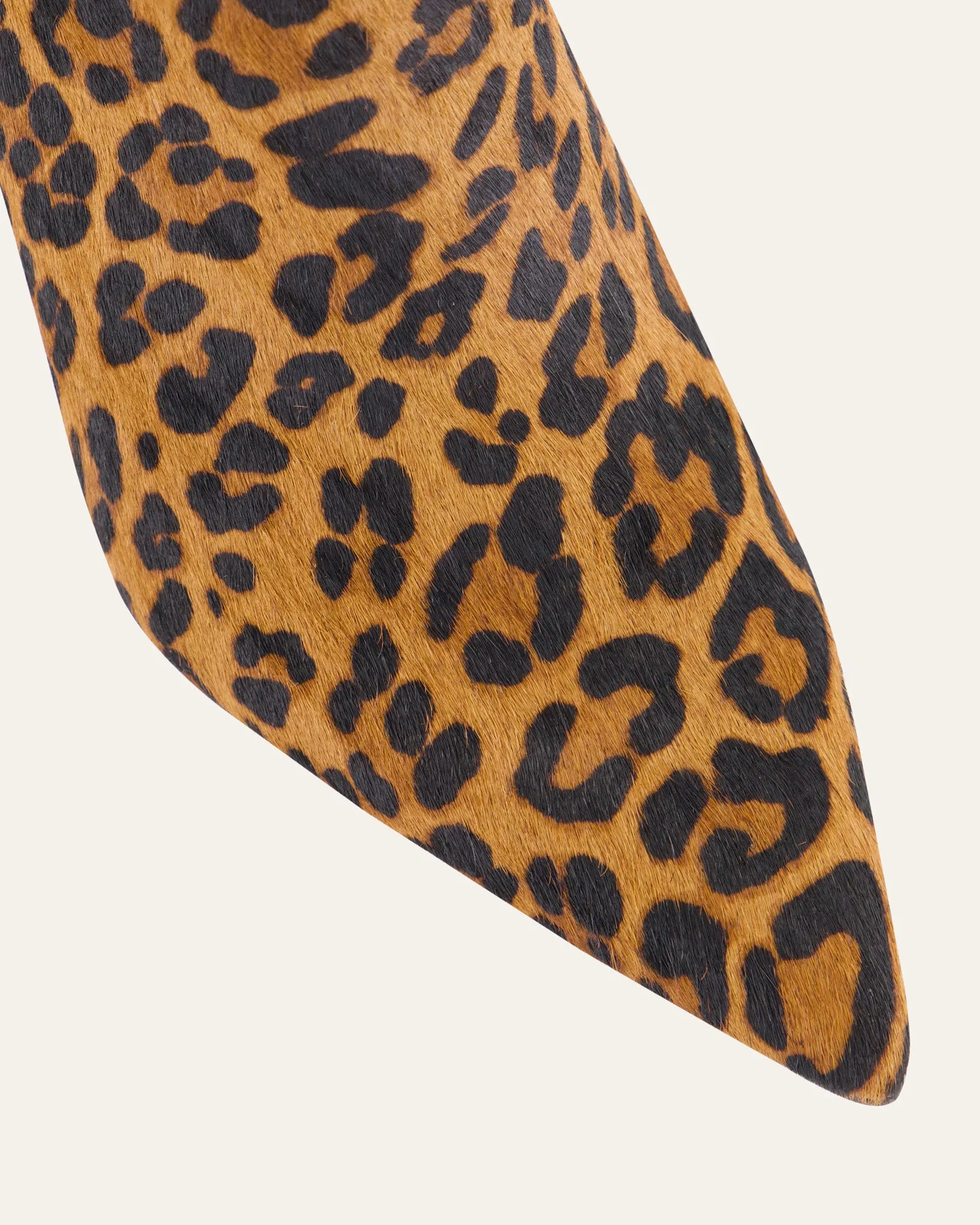 LOTTIE HIGH ANKLE BOOTS LEOPARD PRINT LEATHER