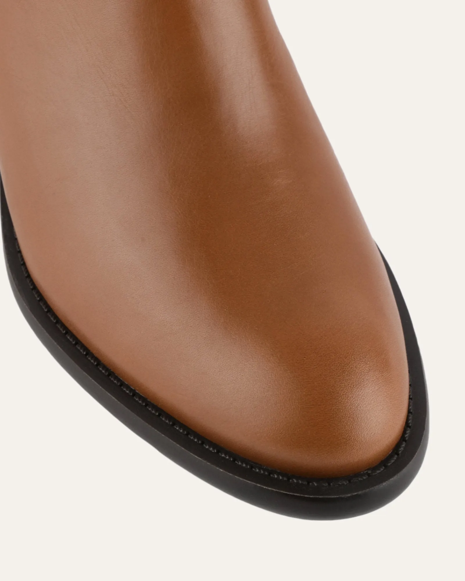 LUCAS MID ANKLE BOOTS DARK TAN LEATHER