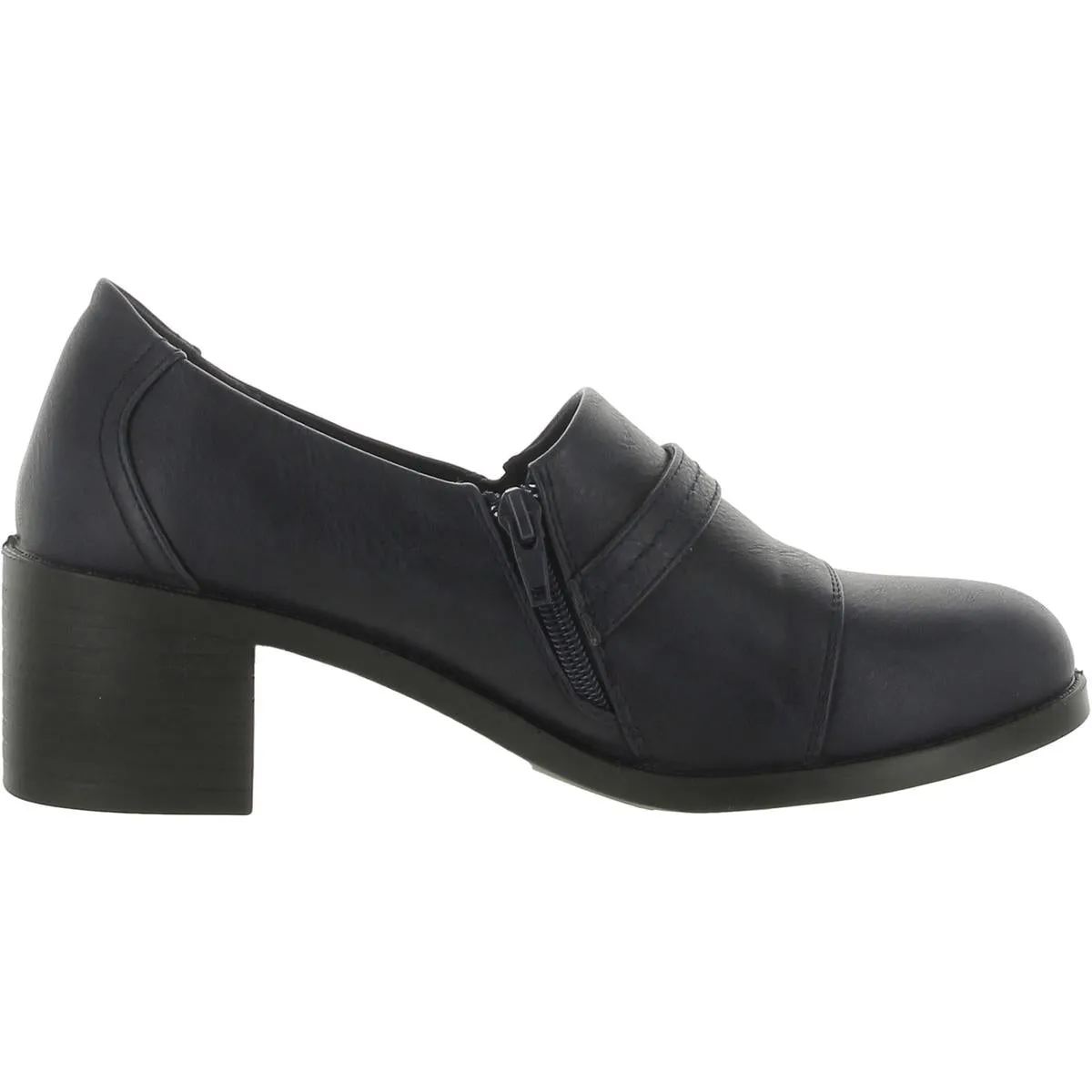 LUKA Womens Faux Leather Zipper Shooties