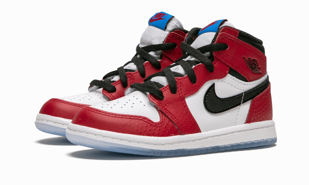 Jordan 1 Retro High OG TD "Spider-Man Origin Story" Vinyl, Satin