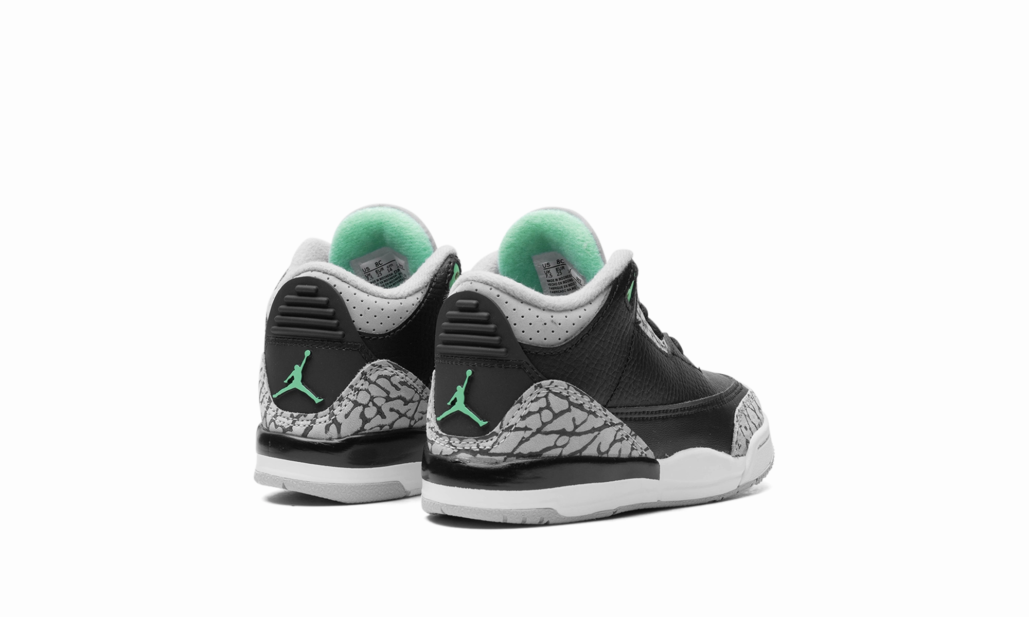High-End Evening Clutch Purse Air Jordan 3 TD "Green Glow"