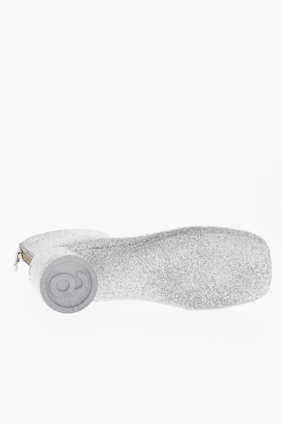 Maison Margiela Mm6 Square-Toe Glitter Booties 6Cm