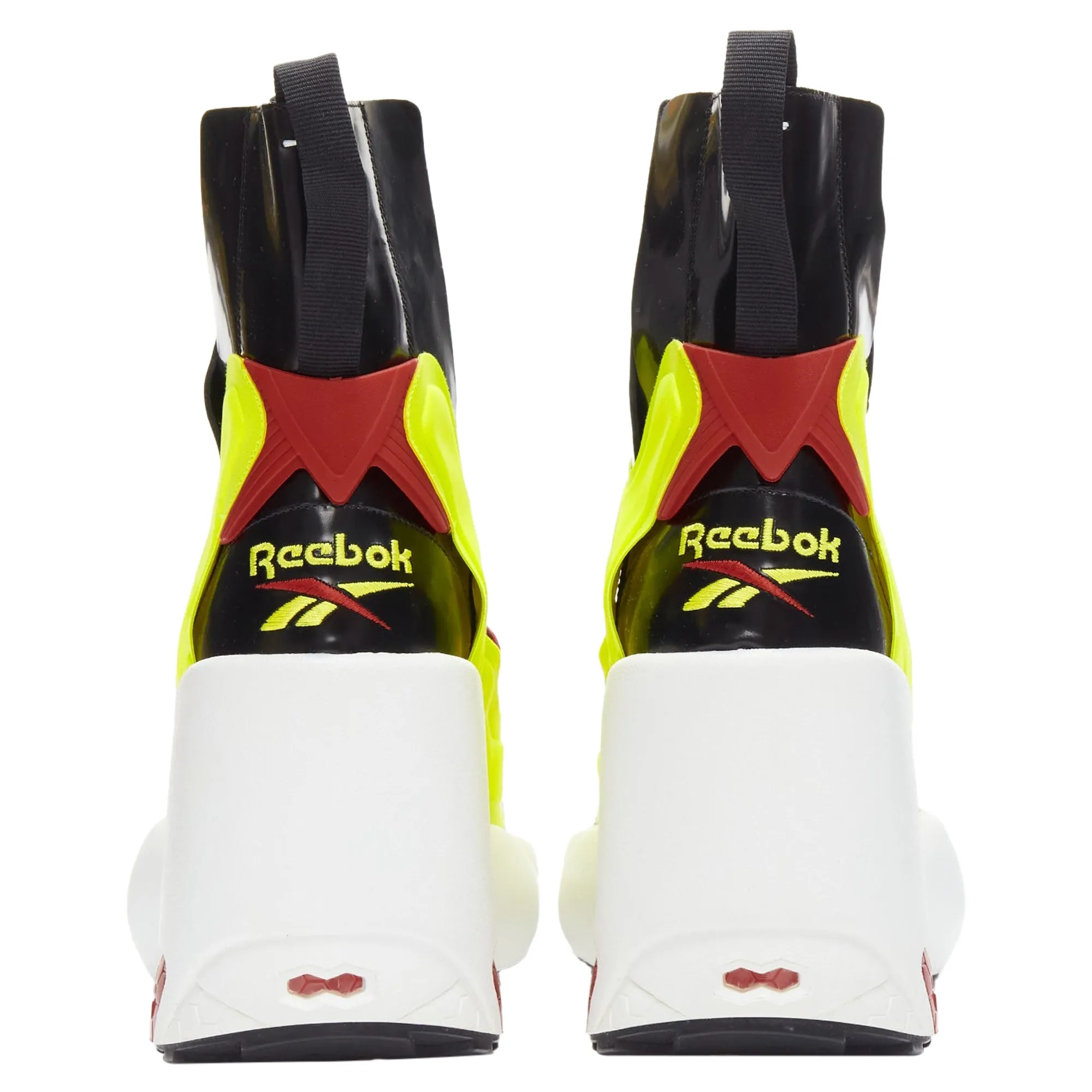 Maison Margiela Reebok tabi neon chunky boots