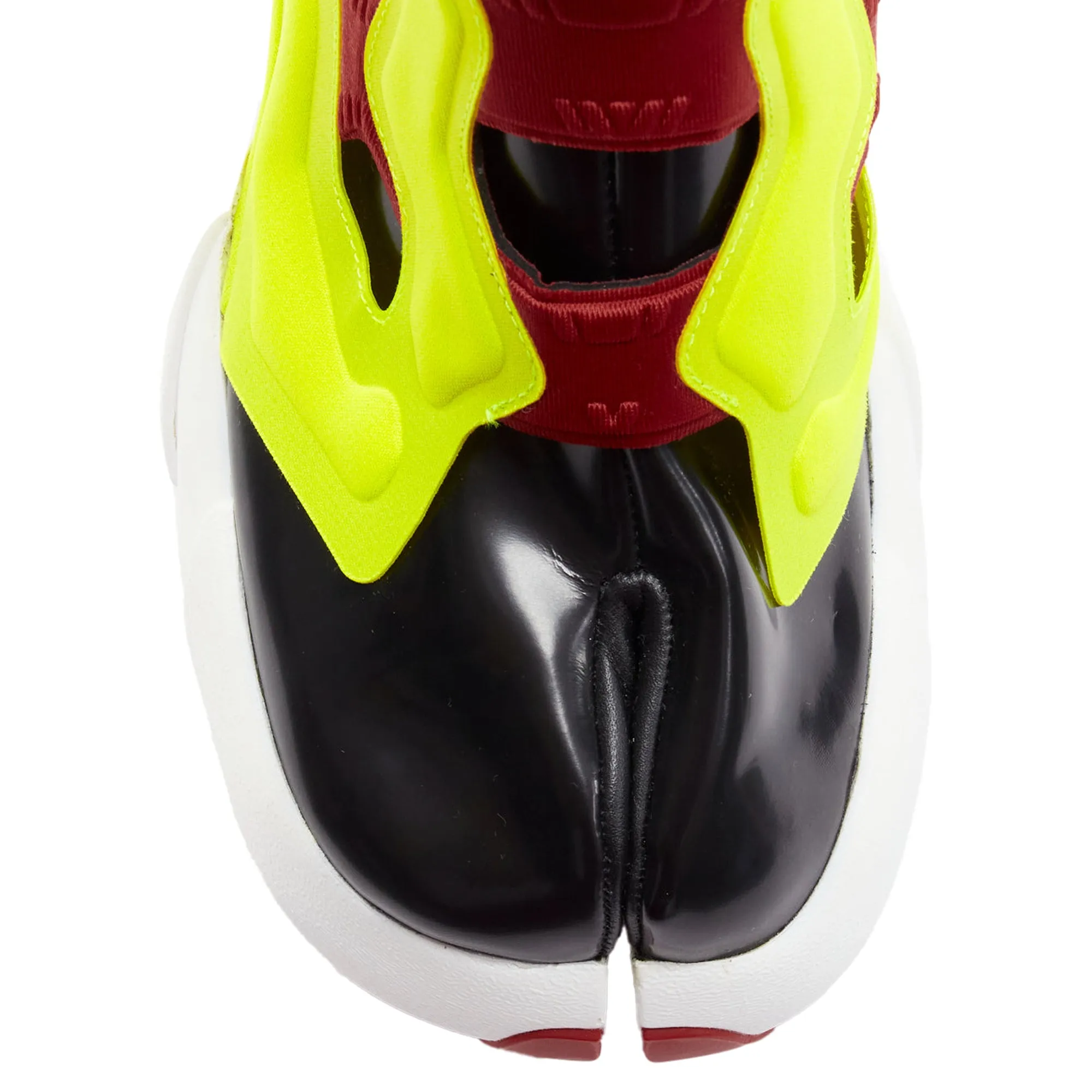 Maison Margiela Reebok tabi neon chunky boots