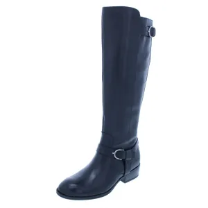 Margarite Womens Leather Knee High Riding Boots