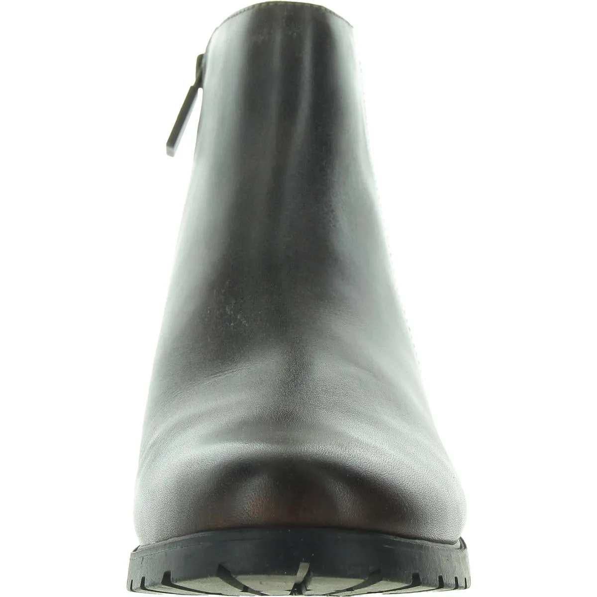 Margo Womens Zipper Leather Ankle Boots