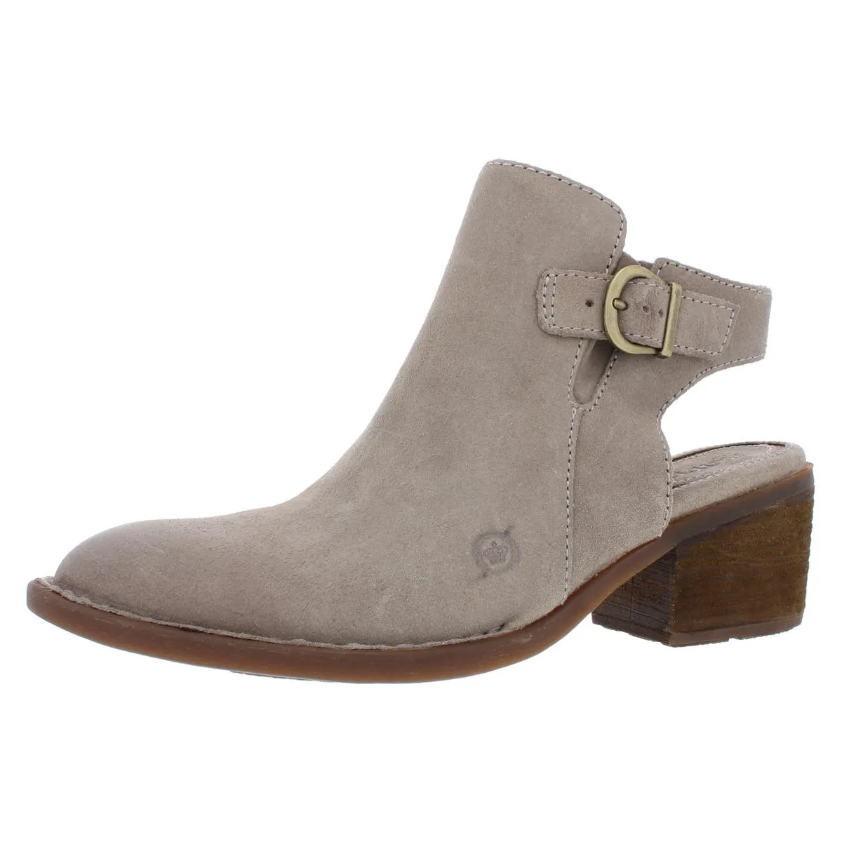 Margrit Womens Suede Open Back Booties
