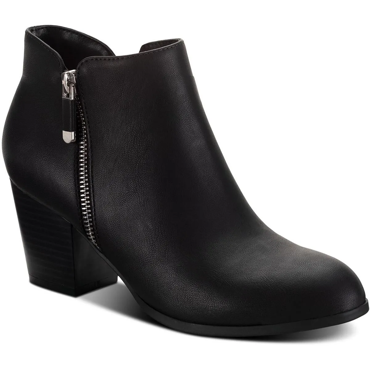 Marinaa Womens Zip Up Slip On Ankle Boots