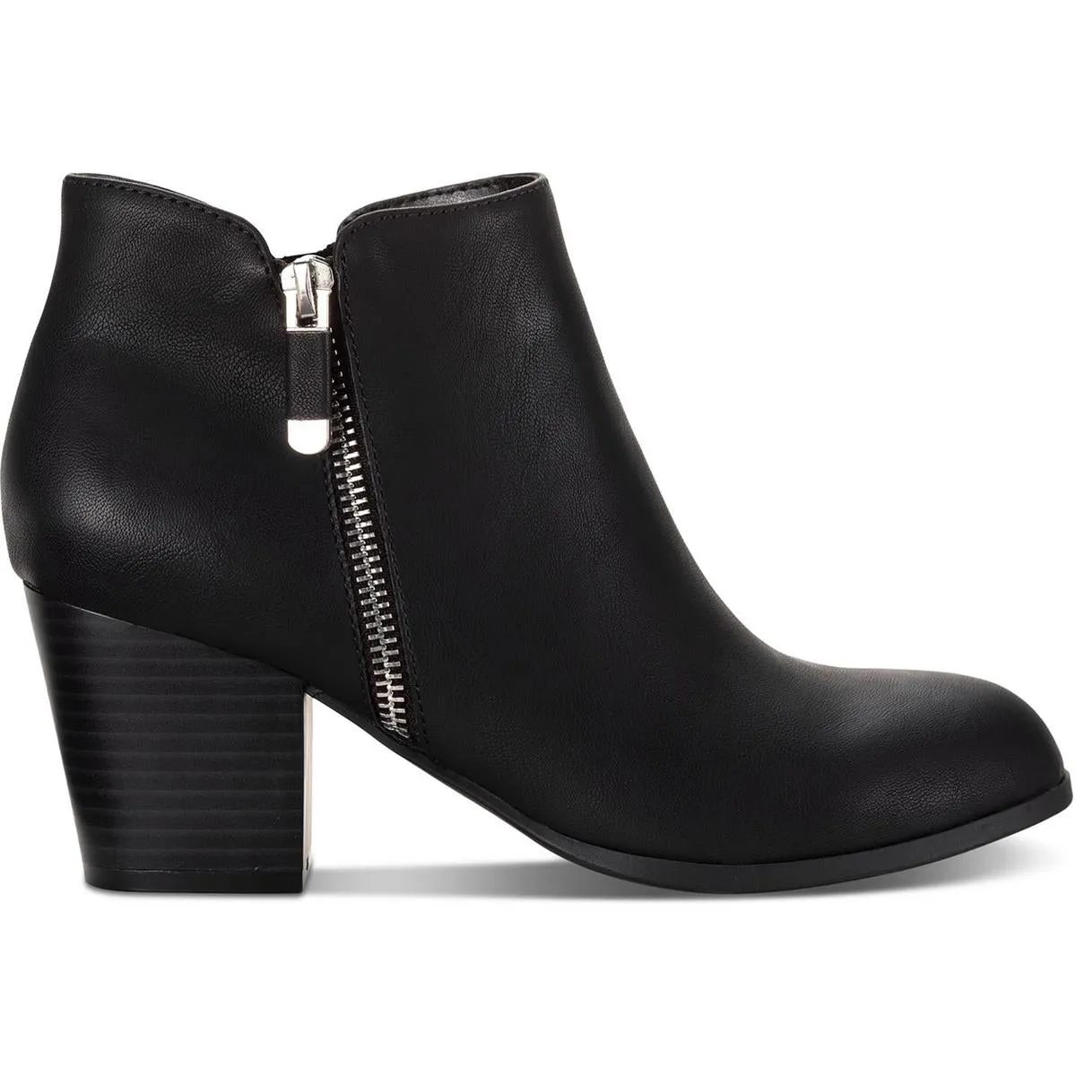 Marinaa Womens Zip Up Slip On Ankle Boots