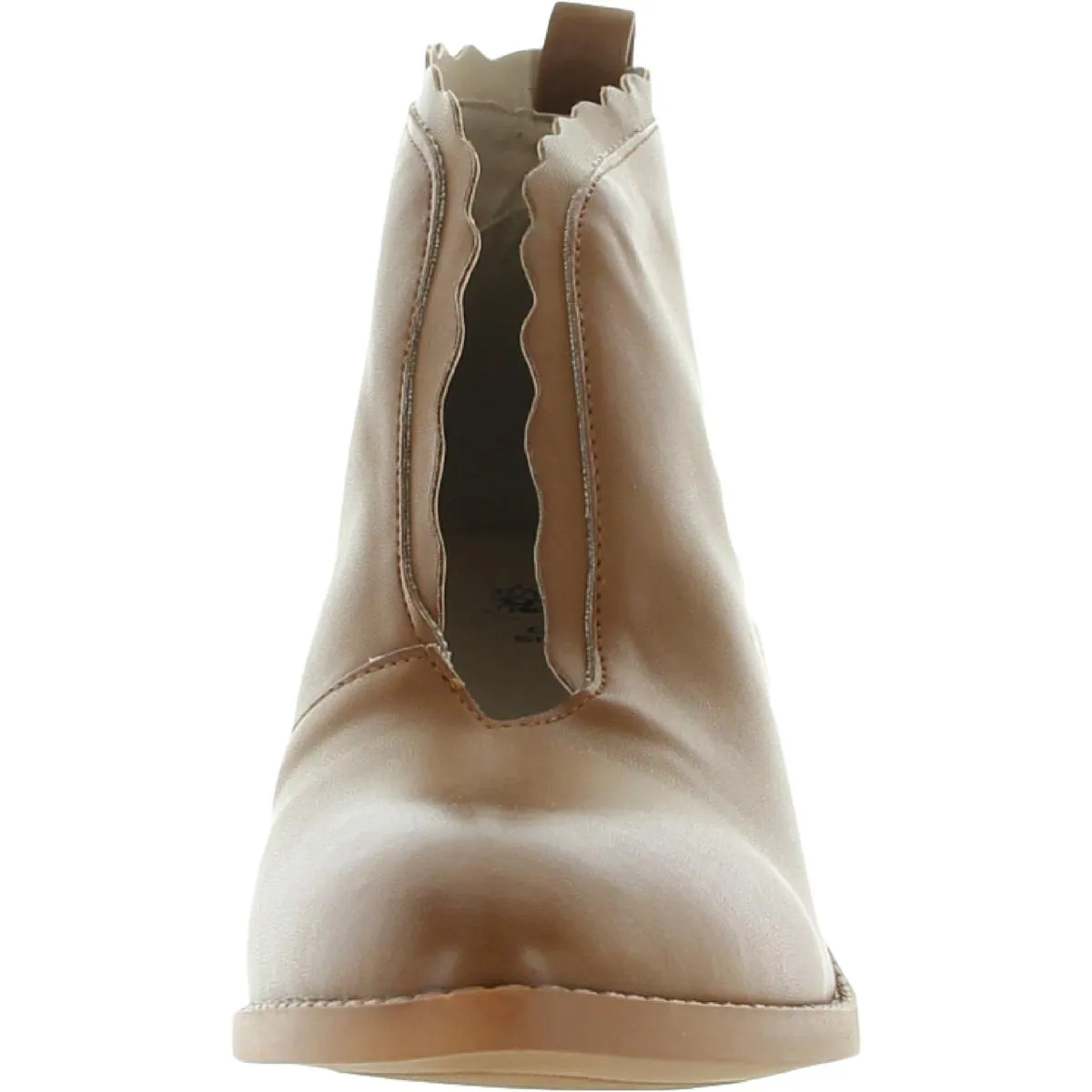 Maris Womens Faux Leather Block Heel Shooties