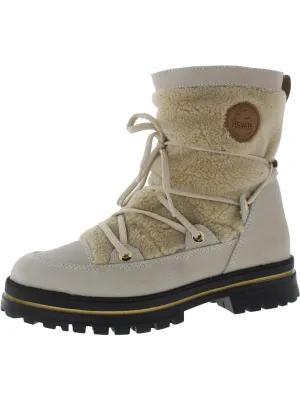 MAXINE Womens Round Toe Lace Up Winter & Snow Boots