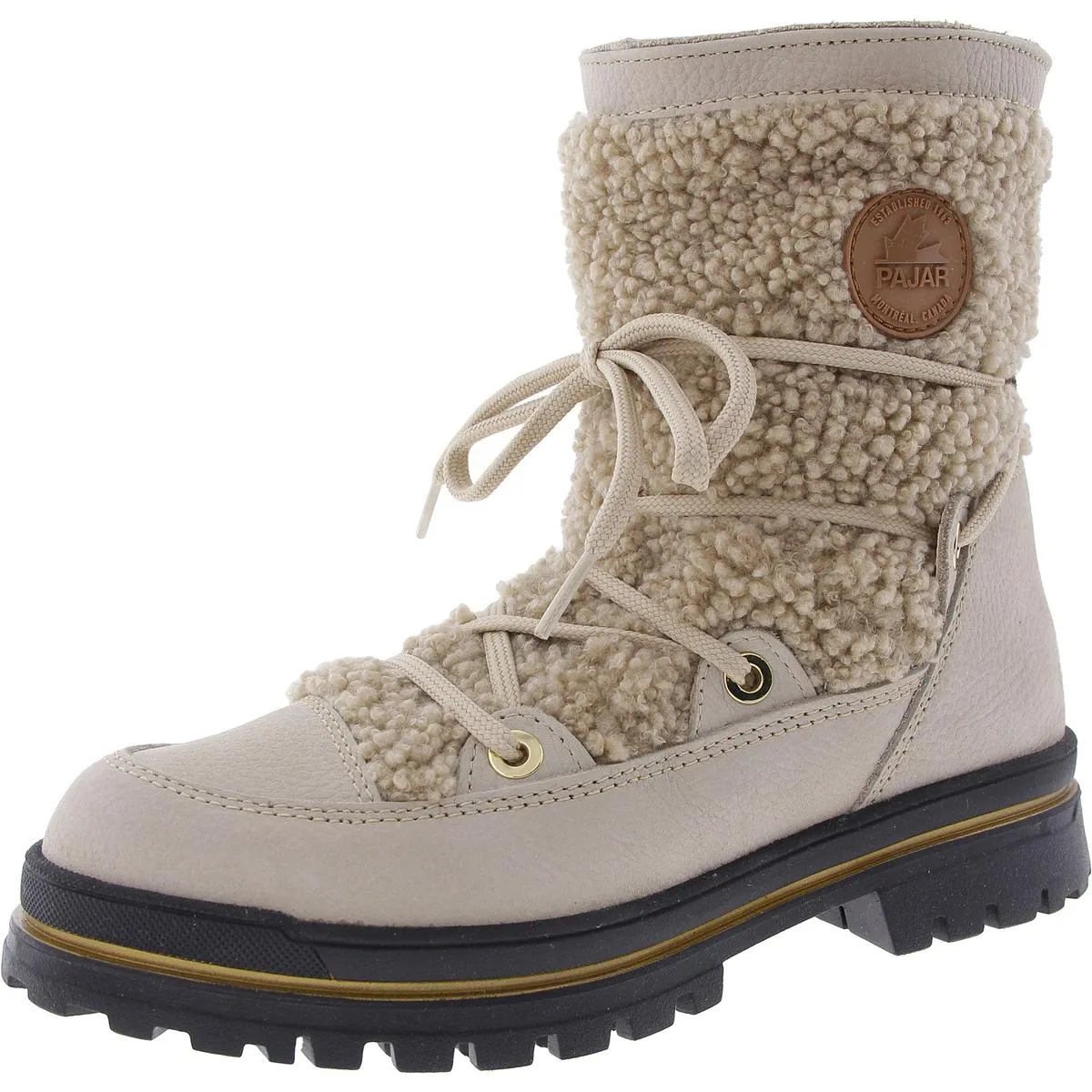 MAXINE Womens Round Toe Lace Up Winter & Snow Boots