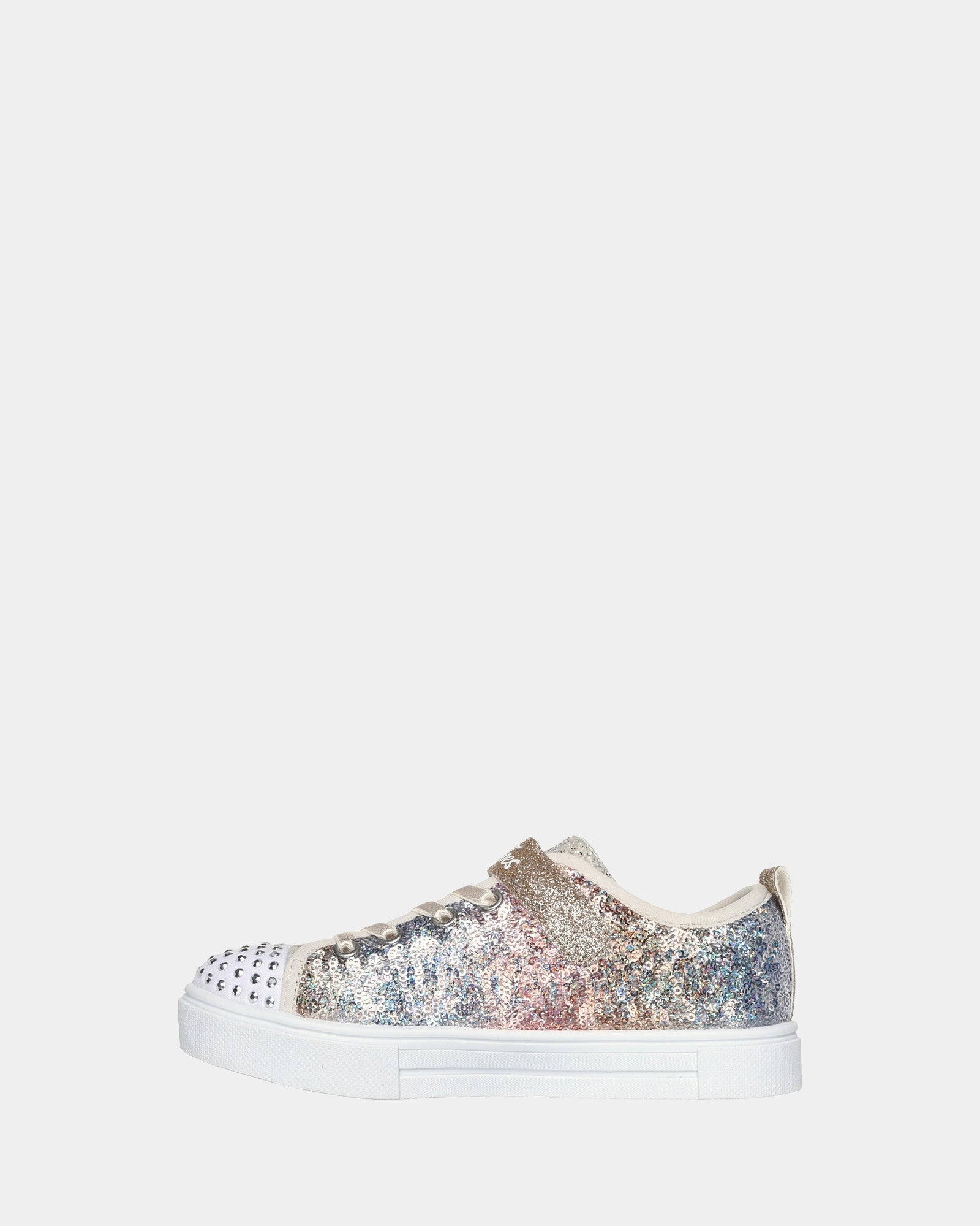 Eco-Friendly Material Twinkle Toes Sequin Flash Youth Silver/Gold Glitter Casual