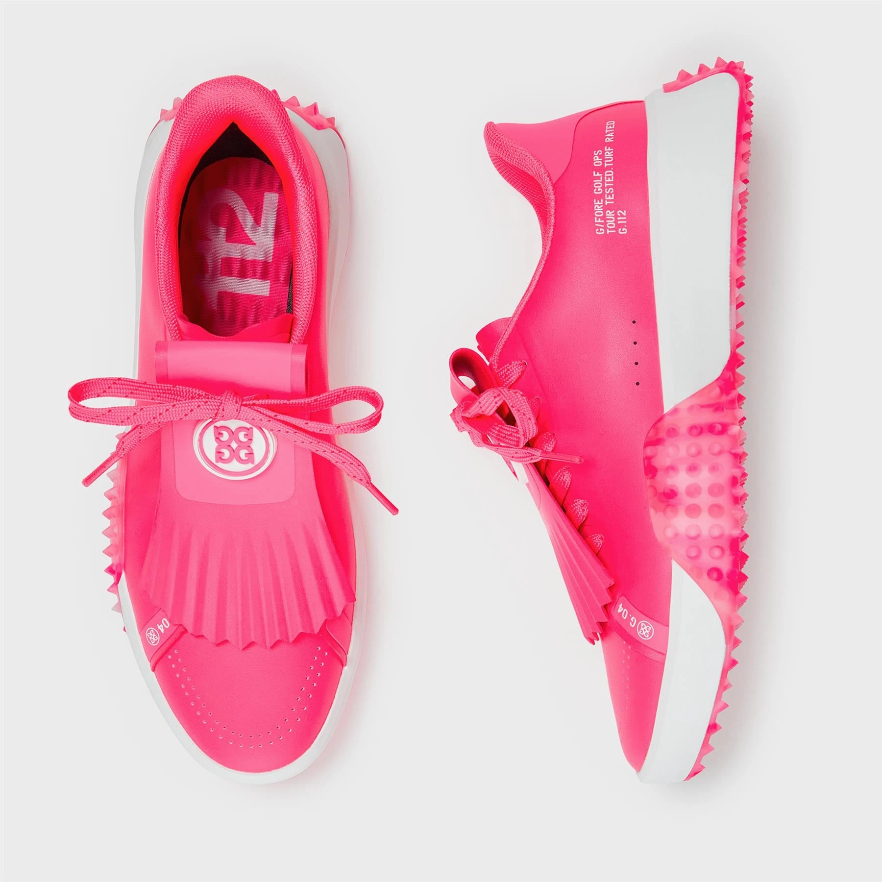 Neoprene, Unmatched Performance, Just Arrived G.112 P.U. Leather Camo Sole Golf Shoes Knockout Pink