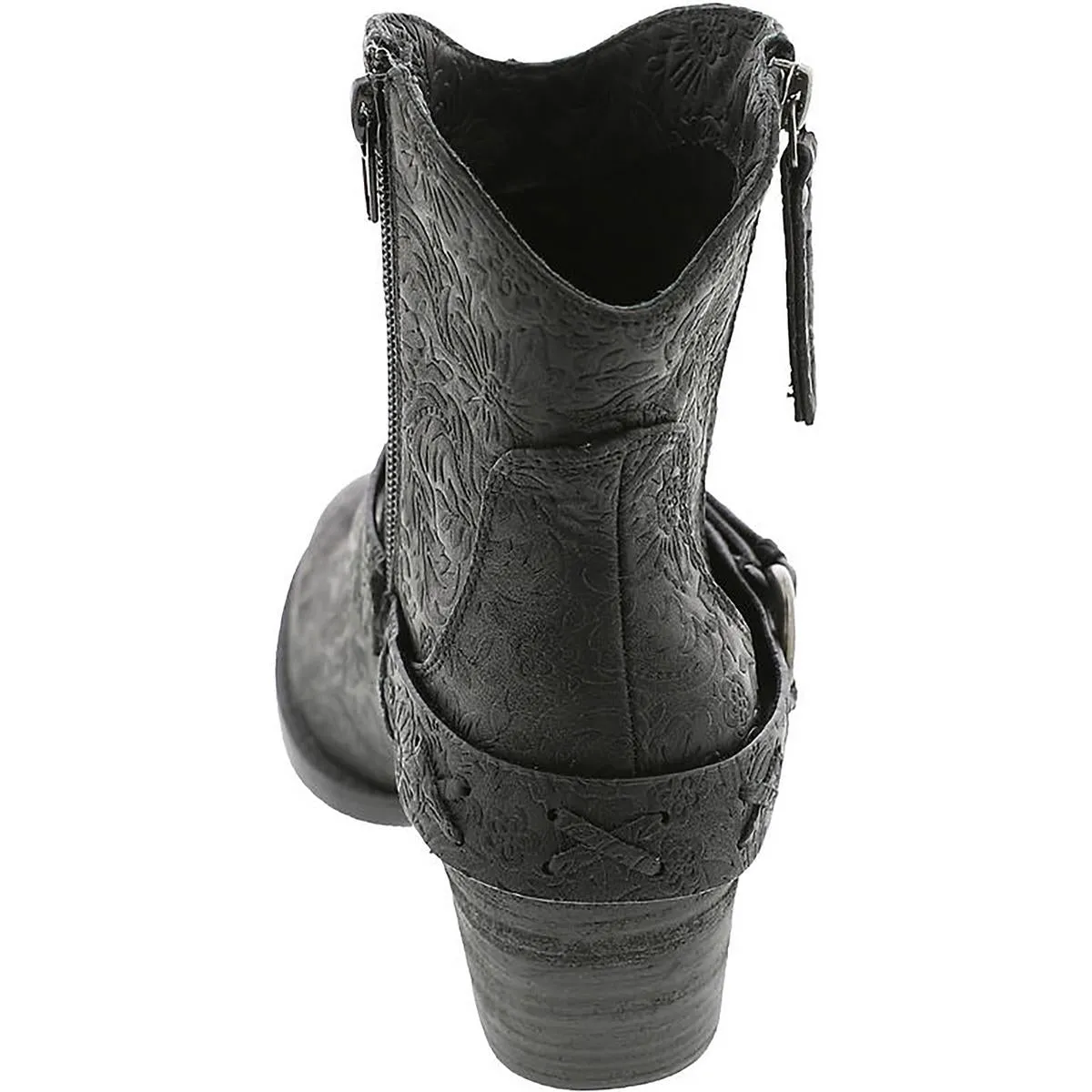 MERLOT LOW Womens Faux Leather Bootie Cowboy, Western Boots