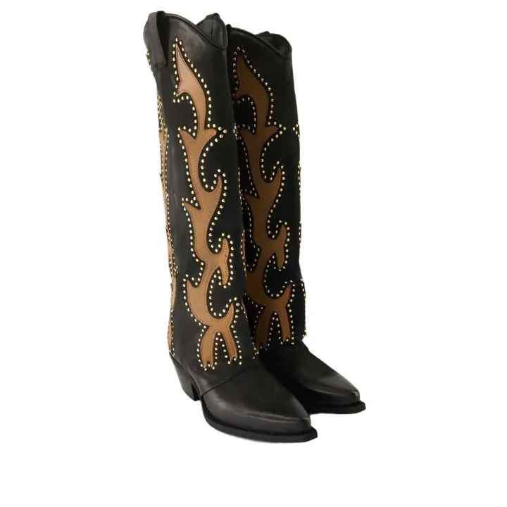 METISSE DX982 BLACK BOOTS
