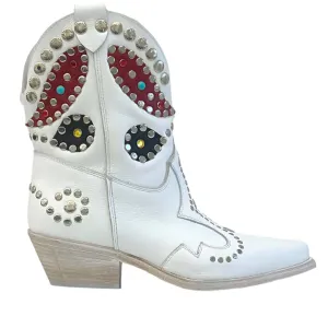 METISSE TB738BI WHITE BOOTS
