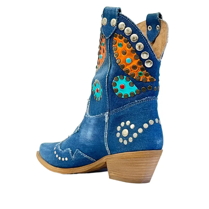 METISSE TB738T DENIM BOOTS
