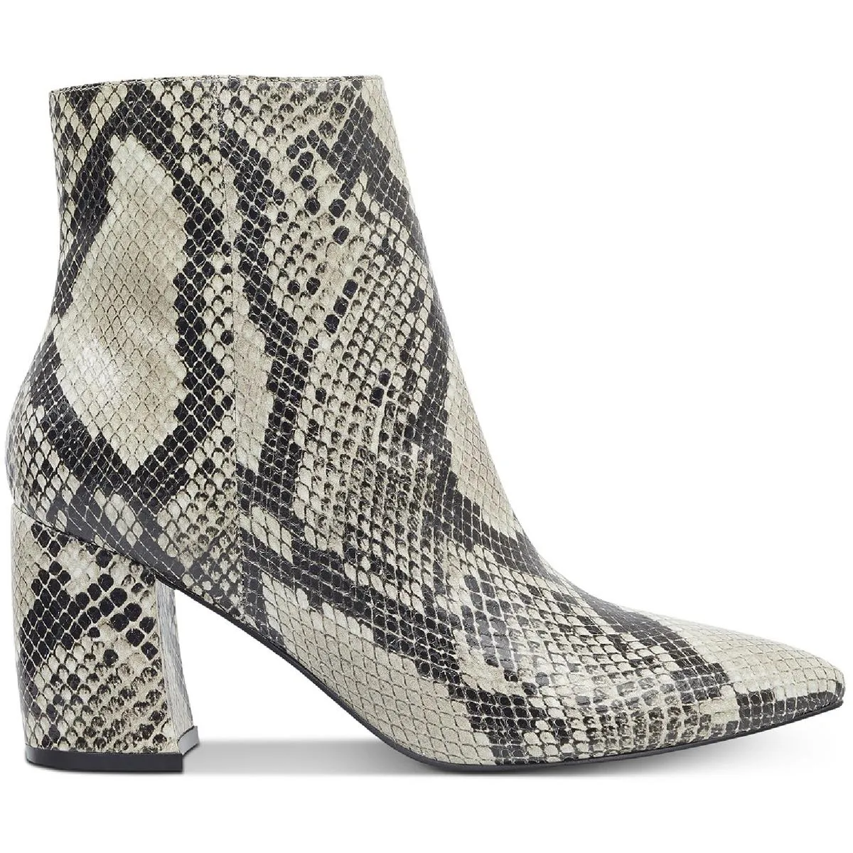 MF Retire 2 Womens Leather Snake Print Ankle Boots