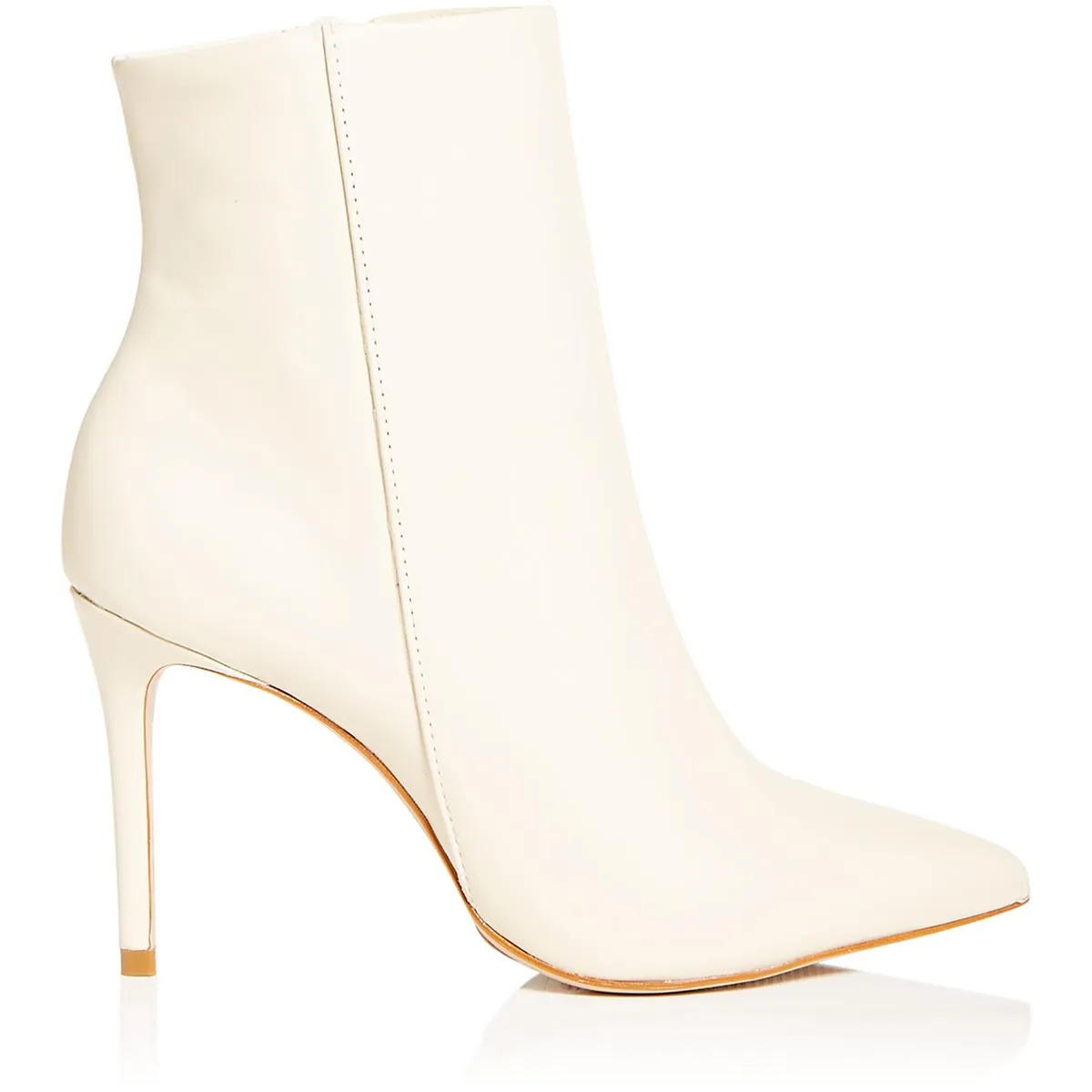 Mikki Womens Leather Stiletto Ankle Boots