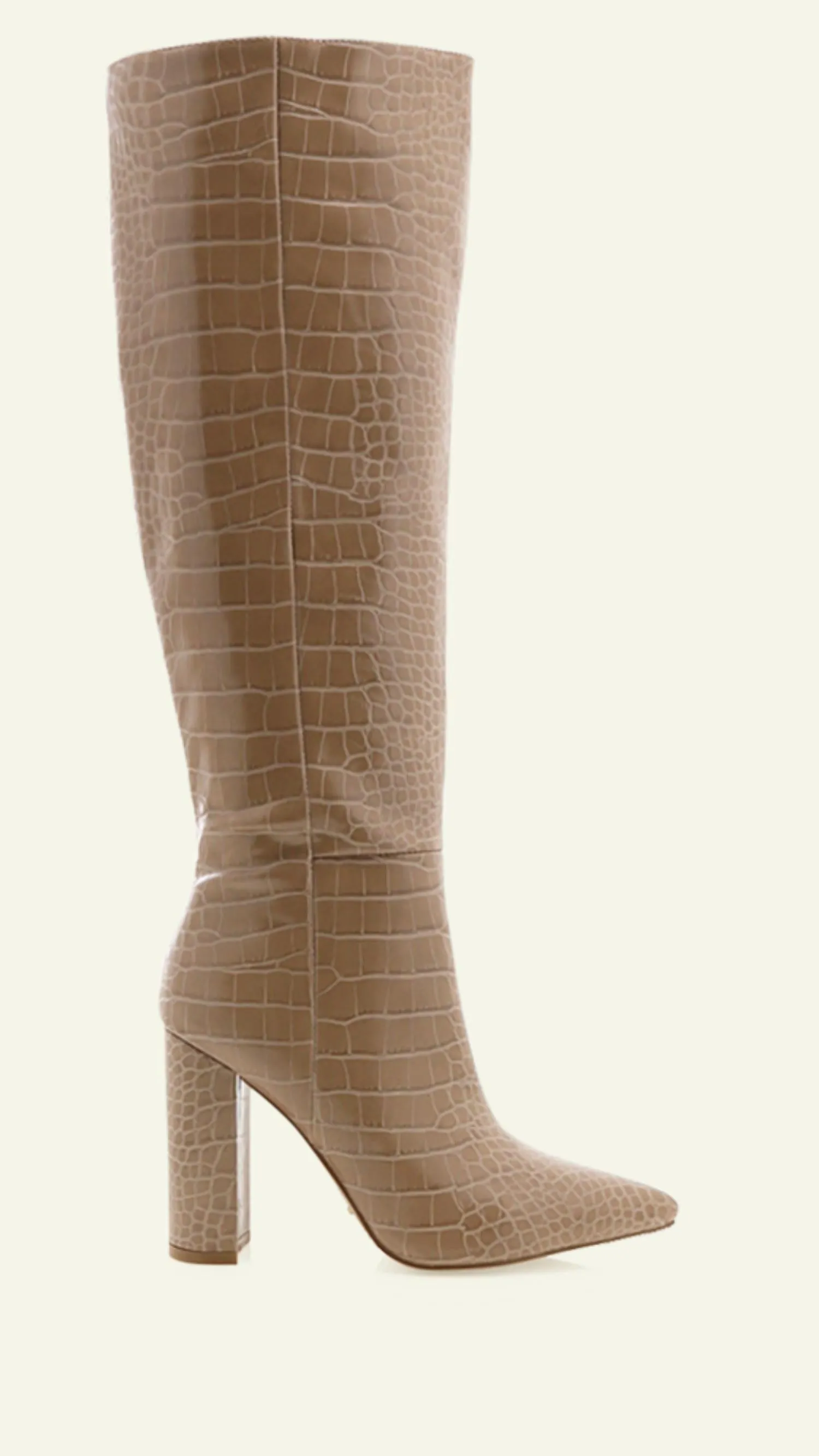 Milla Long Boot In Light Taupe