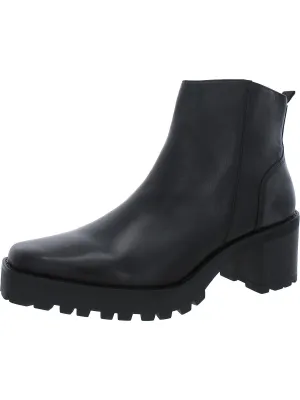Milla Womens Leather Ankle Boots