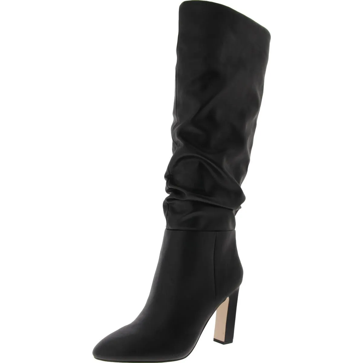 MINERVA Womens Faux Leather Cushioned Footbed Knee-High Boots