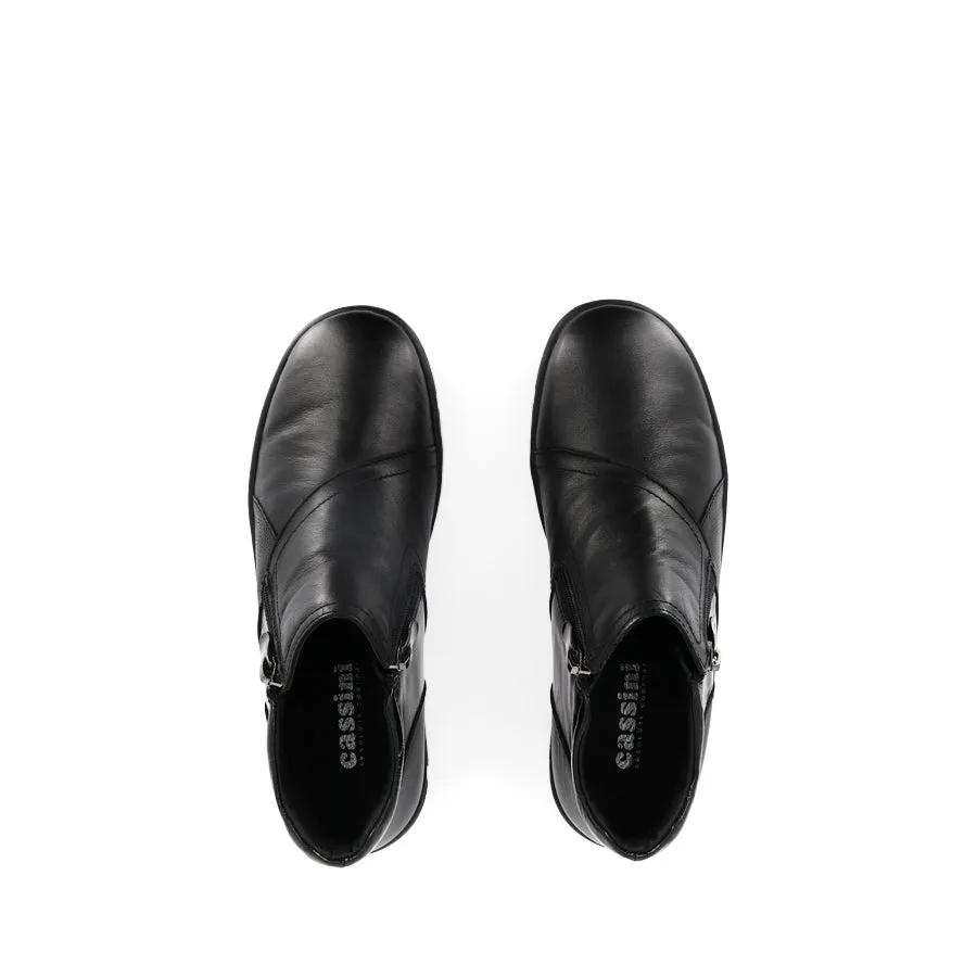 MITCHY - BLACK COMBO LEATHER