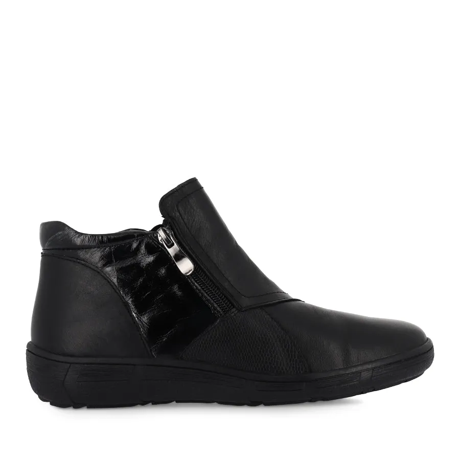 MITCHY - BLACK COMBO LEATHER