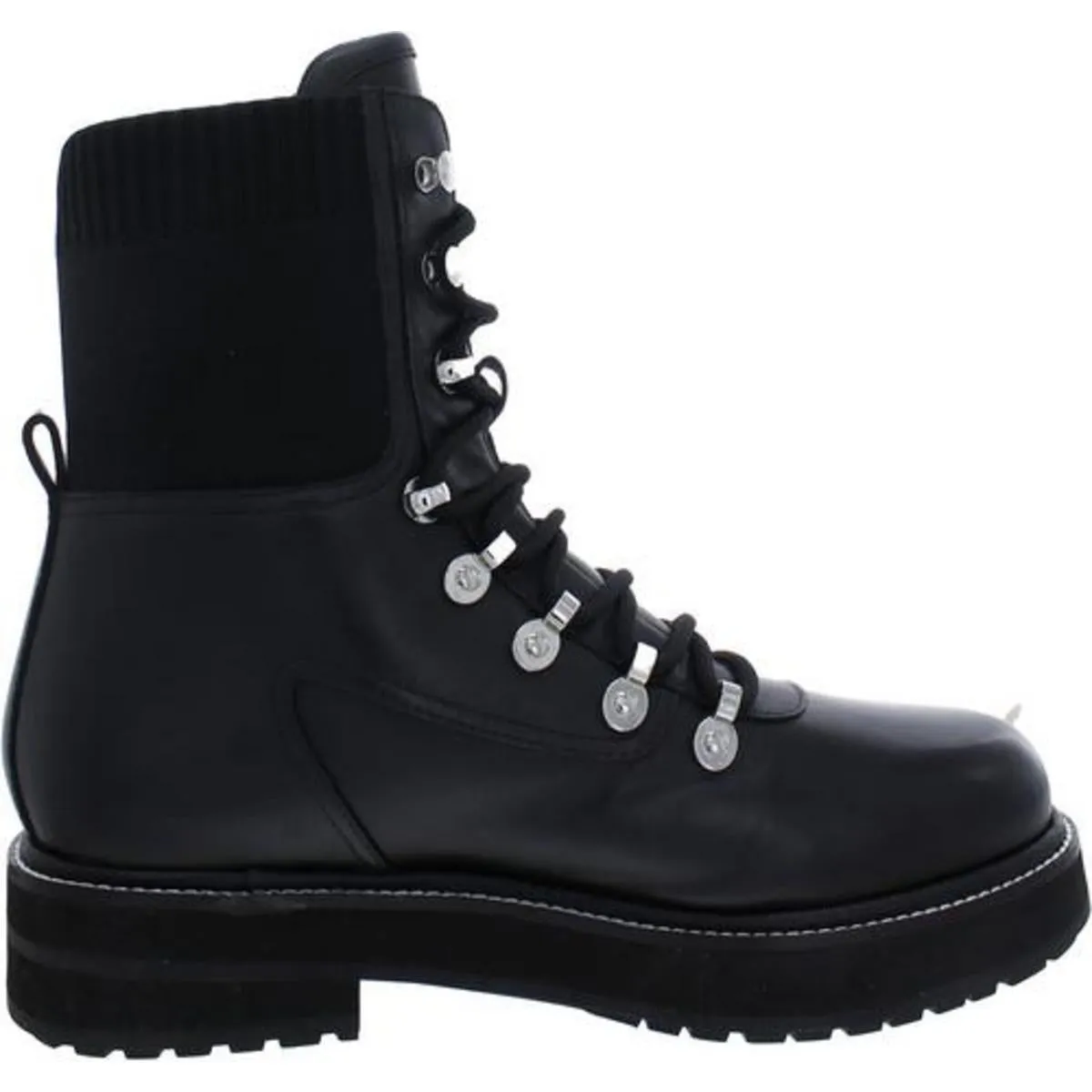 Mlelwa Womens Leather Combat Motorcycle Boots