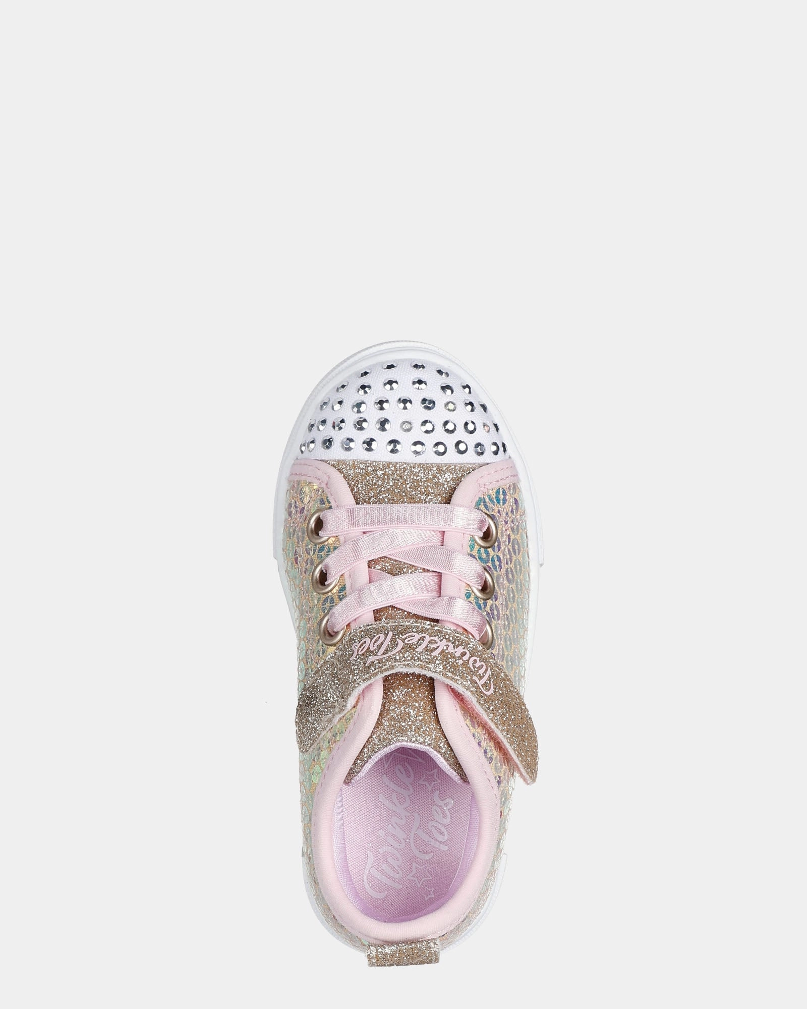 Twinkle Toes Sparks Sequin Party Infant Gold/Pink Be The First To Own, Zipper Closure, Nylon