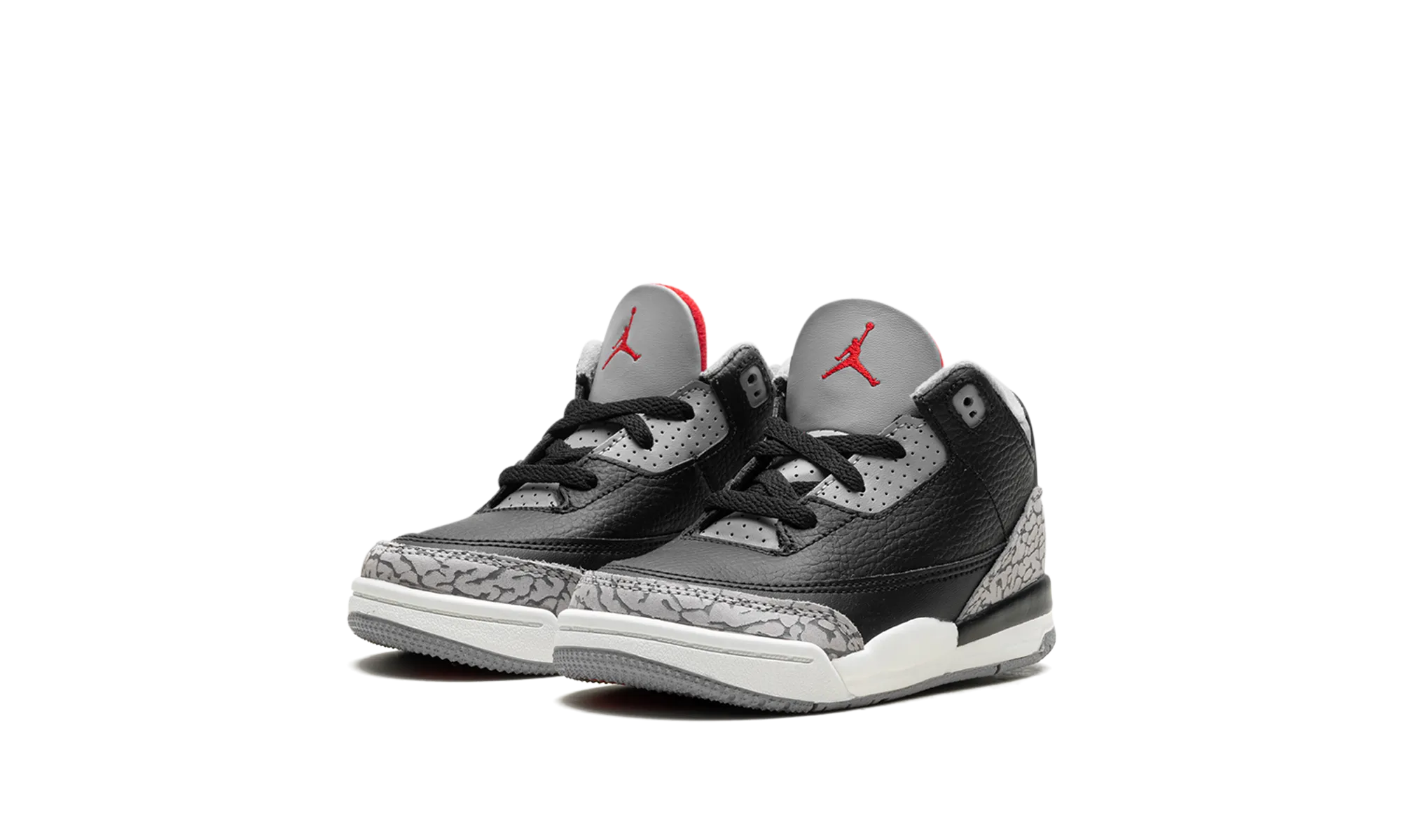 Metallic Leather Air Jordan 3 TD "Black Cement" Lightweight