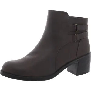 Murphy  Womens Padded Insole Faux Leather Ankle Boots