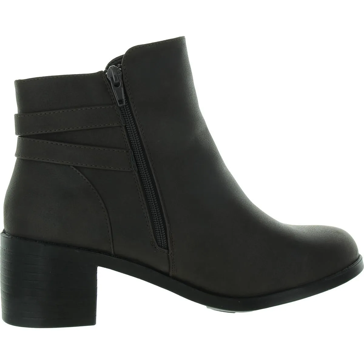 Murphy Womens Zipper Faux Leather Booties