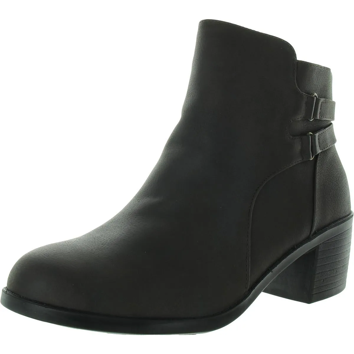 Murphy Womens Zipper Faux Leather Booties