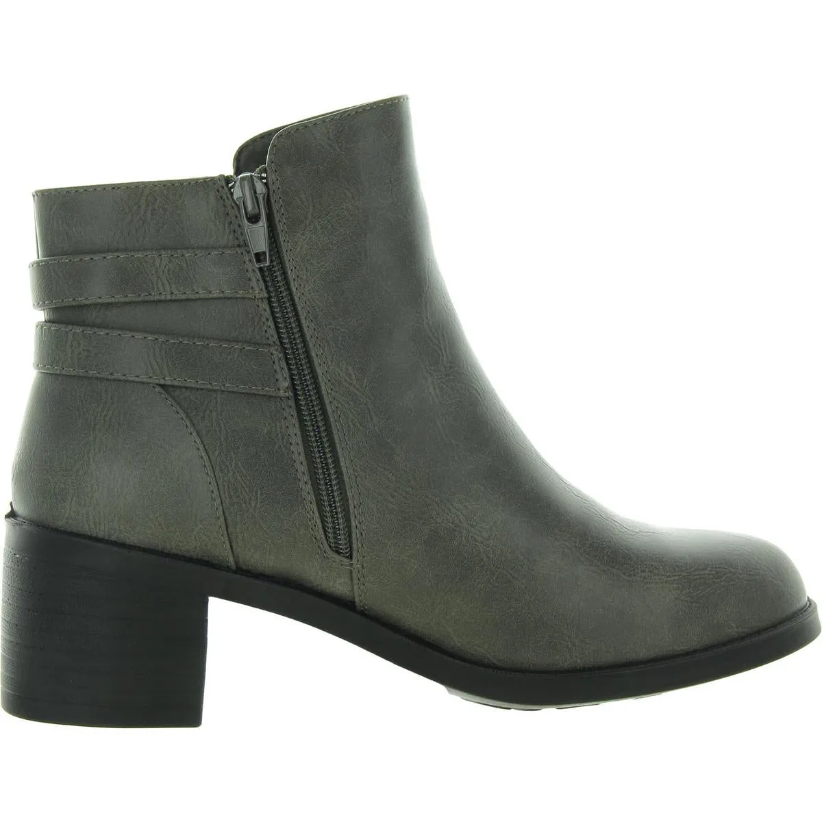 Murphy Womens Zipper Manmade Ankle Boots